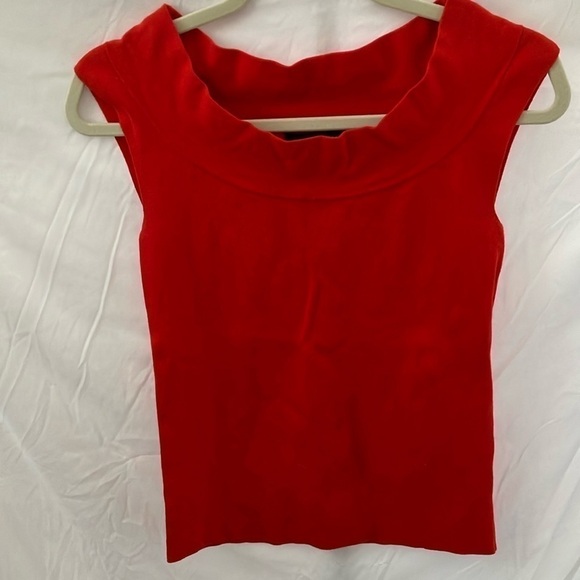 Banana Republic: Burnt Orange scoop neck, sleeveless sweater tank top- Stretch-M - Picture 1 of 9